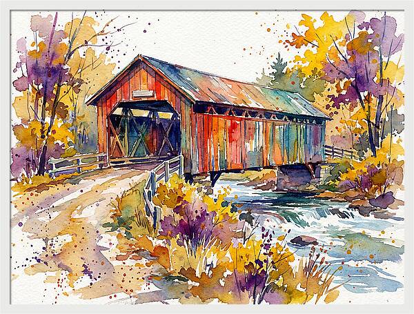 Autumn Serenity Over The Bridge
