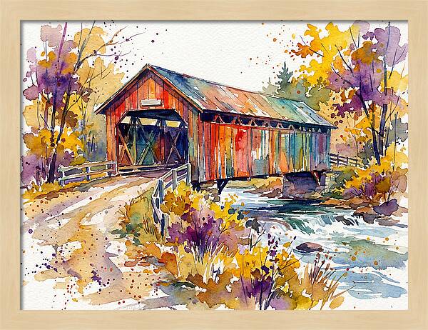 Autumn Serenity Over The Bridge