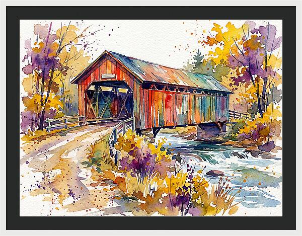 Autumn Serenity Over The Bridge