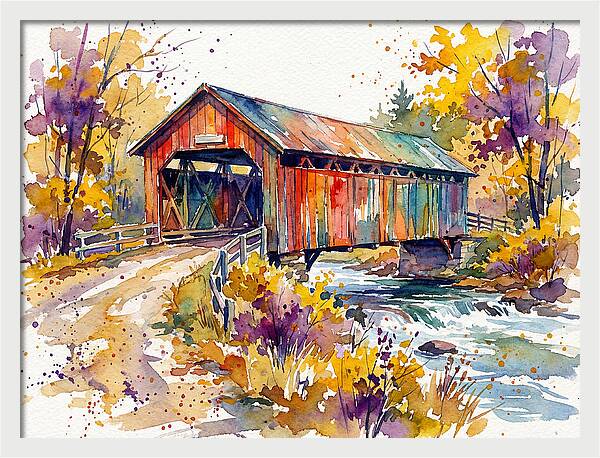 Autumn Serenity Over The Bridge