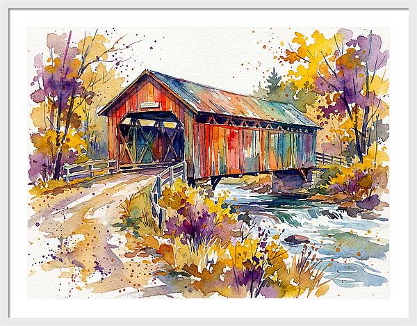 Autumn Serenity Over The Bridge