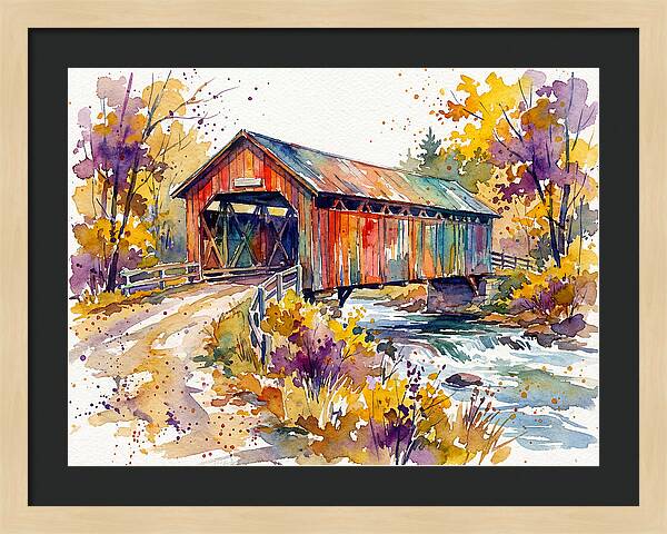 Autumn Serenity Over The Bridge