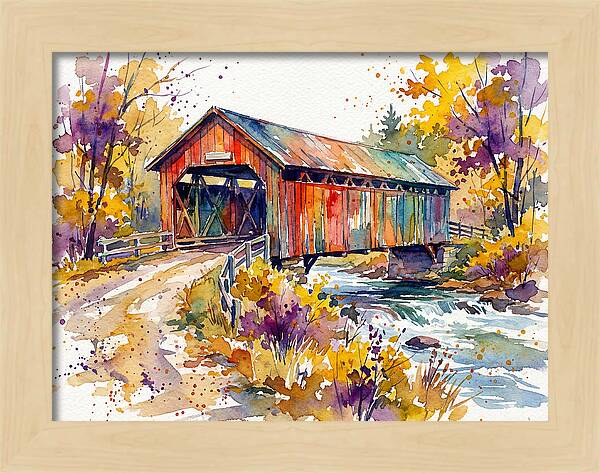 Autumn Serenity Over The Bridge