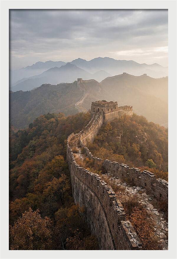 Autumn Serenity Over The Great Wall