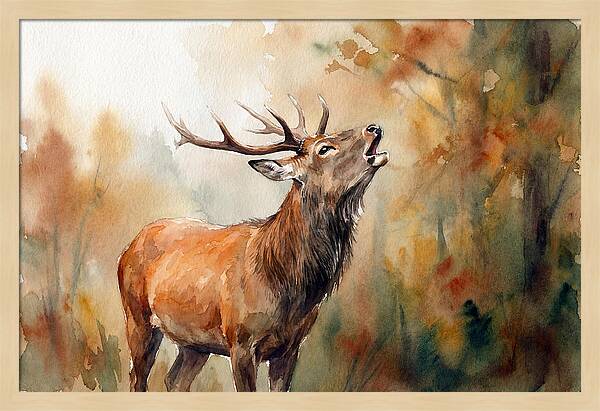 Autumn Serenity With Sika Deer