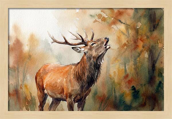 Autumn Serenity With Sika Deer