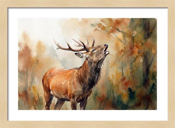 Autumn Serenity With Sika Deer