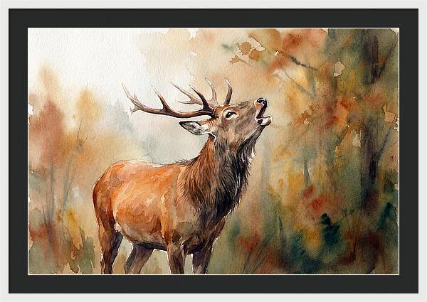 Autumn Serenity With Sika Deer