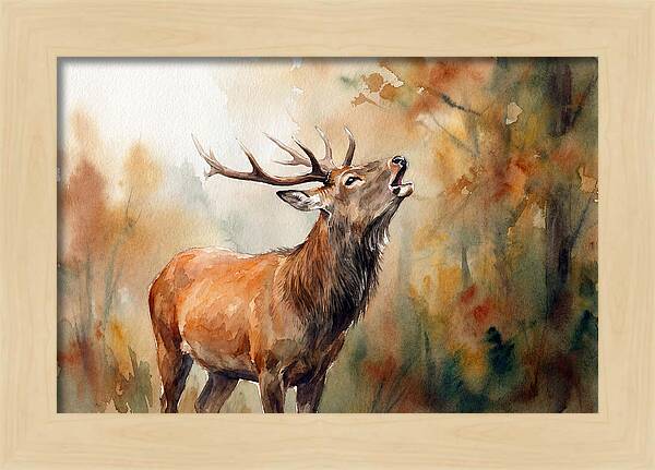 Autumn Serenity With Sika Deer
