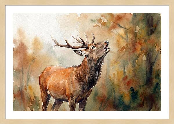 Autumn Serenity With Sika Deer