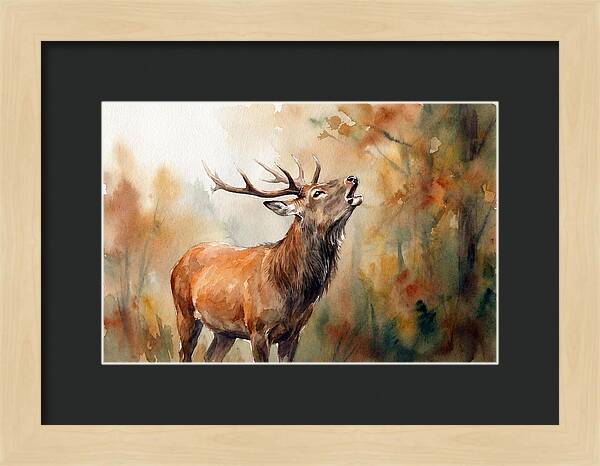 Autumn Serenity With Sika Deer