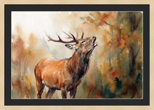 Autumn Serenity With Sika Deer