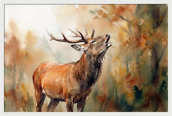 Autumn Serenity With Sika Deer