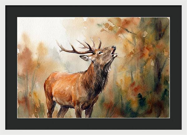 Autumn Serenity With Sika Deer
