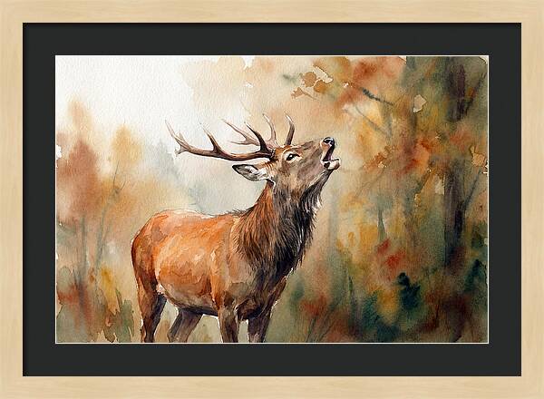 Autumn Serenity With Sika Deer
