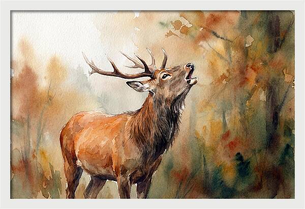 Autumn Serenity With Sika Deer
