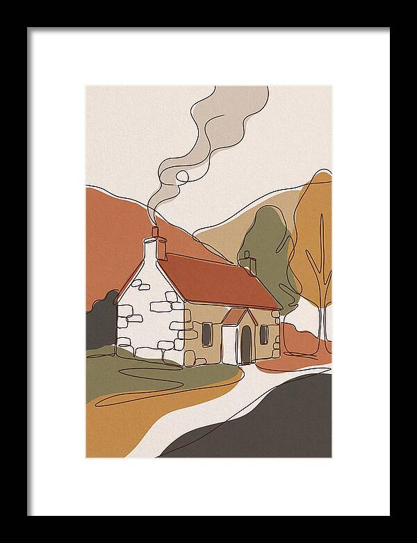 Autumn Smoke From Chimney