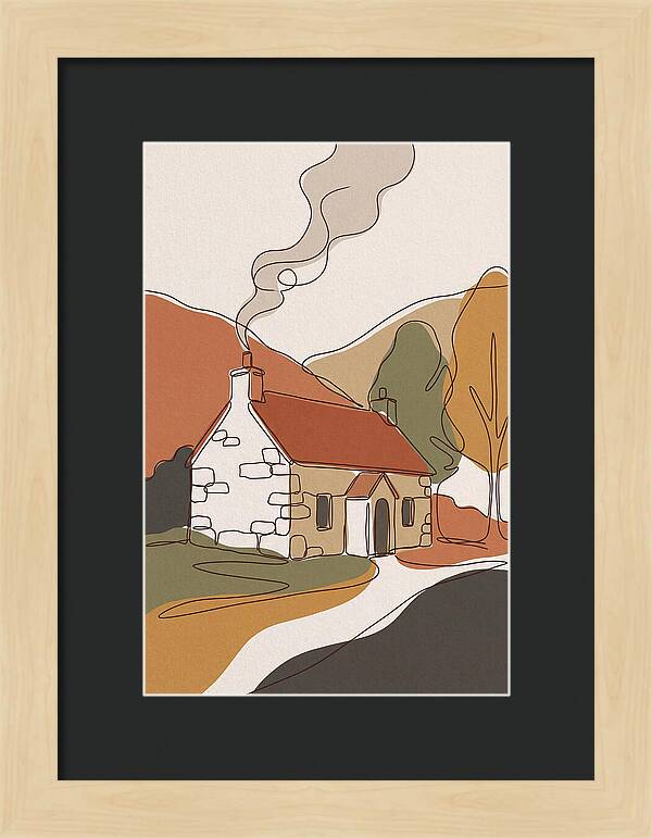 Autumn Smoke From Chimney