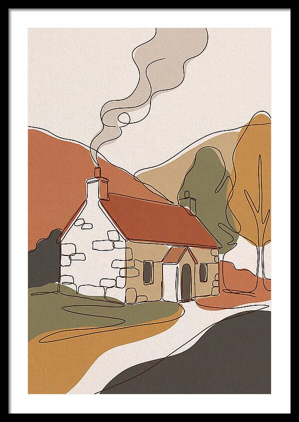 Autumn Smoke From Chimney