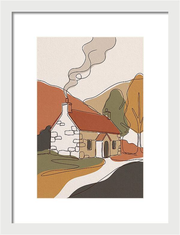 Autumn Smoke From Chimney