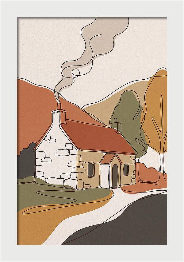 Autumn Smoke From Chimney