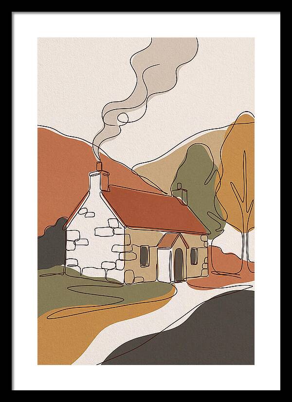 Autumn Smoke From Chimney