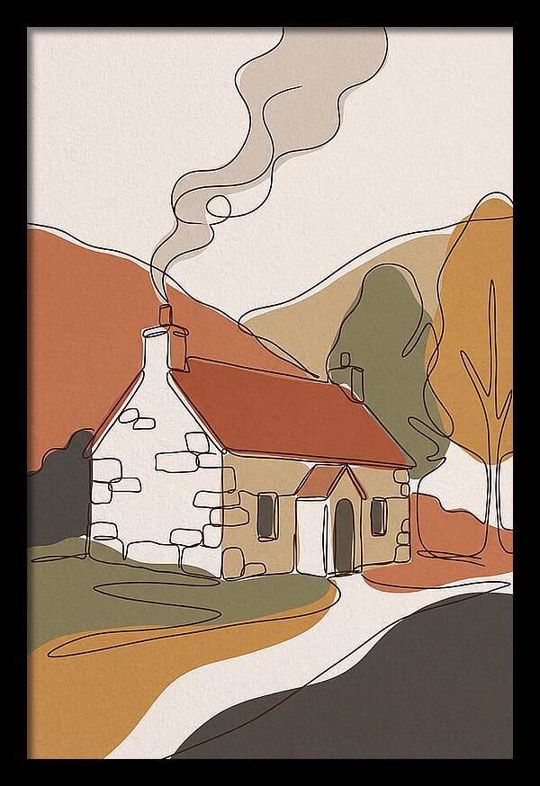 Autumn Smoke From Chimney