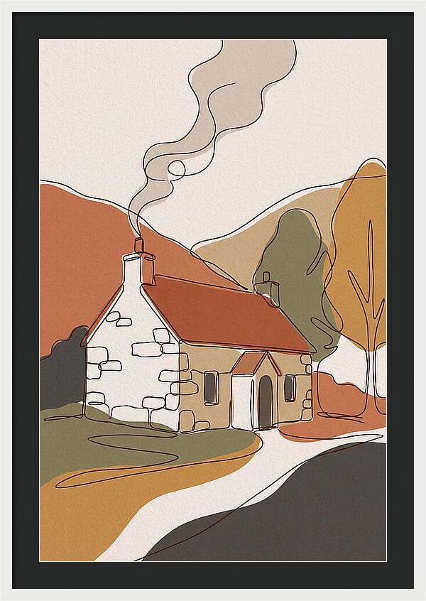 Autumn Smoke From Chimney
