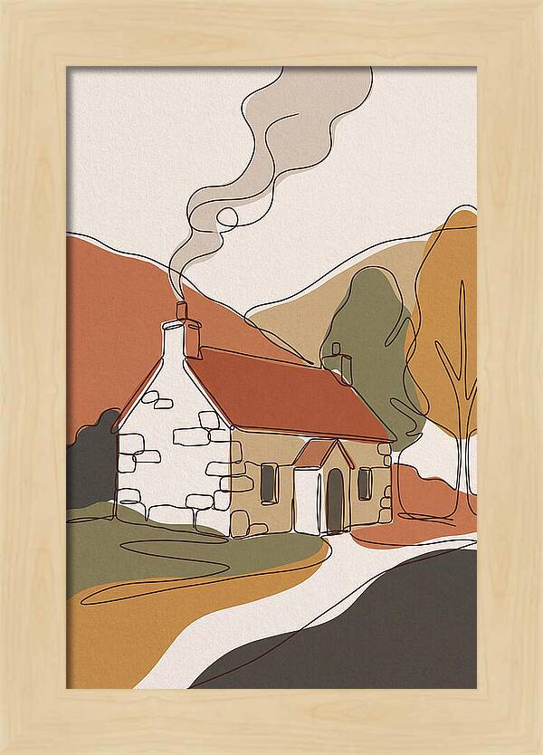 Autumn Smoke From Chimney