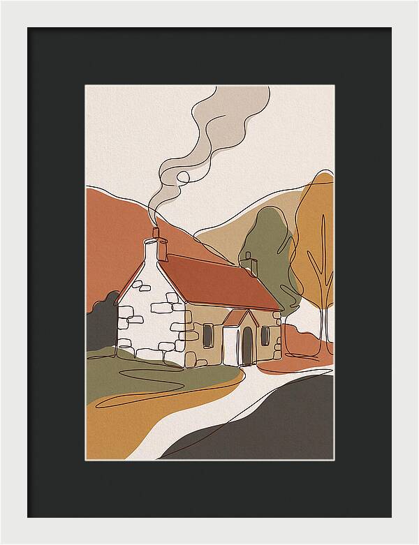 Autumn Smoke From Chimney