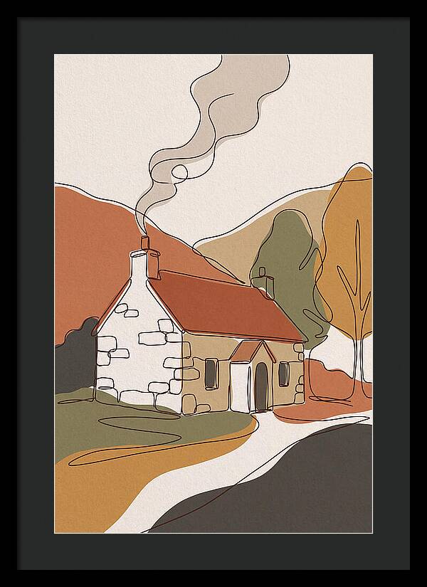Autumn Smoke From Chimney