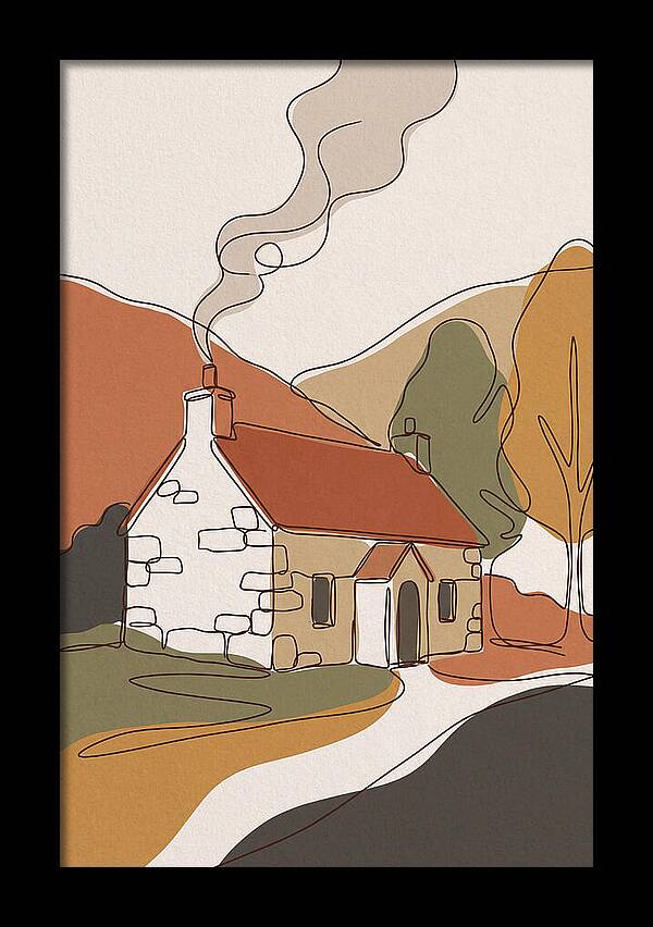 Autumn Smoke From Chimney