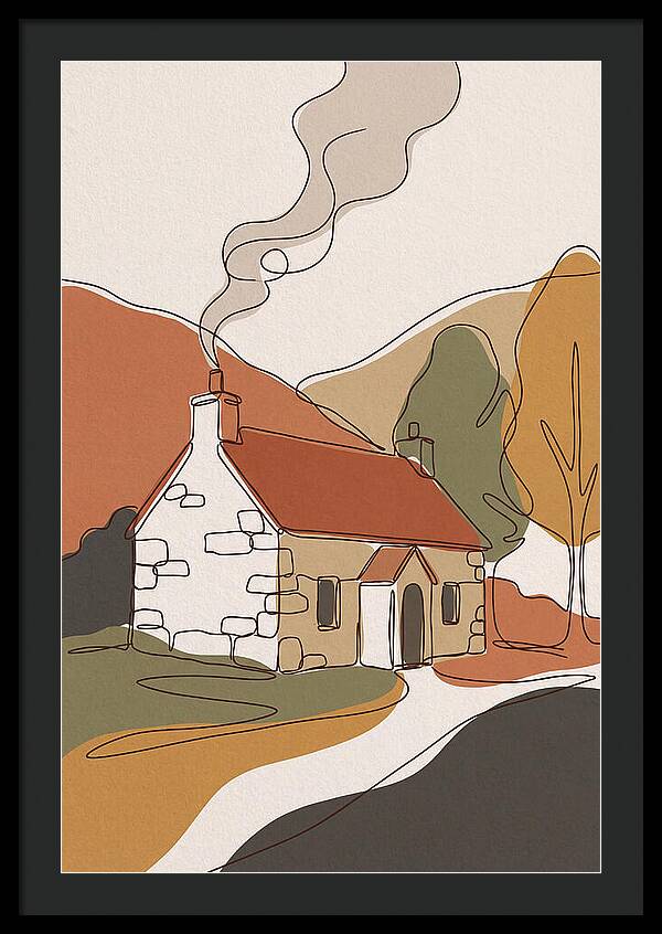 Autumn Smoke From Chimney