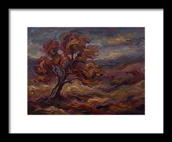 Autumn Tree In Expressionist Style