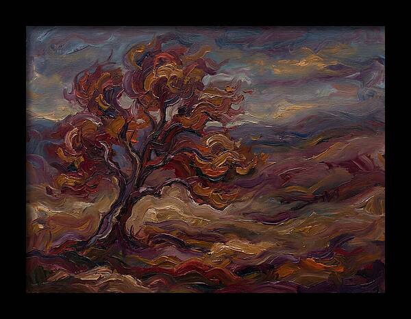 Autumn Tree In Expressionist Style