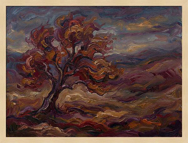 Autumn Tree In Expressionist Style