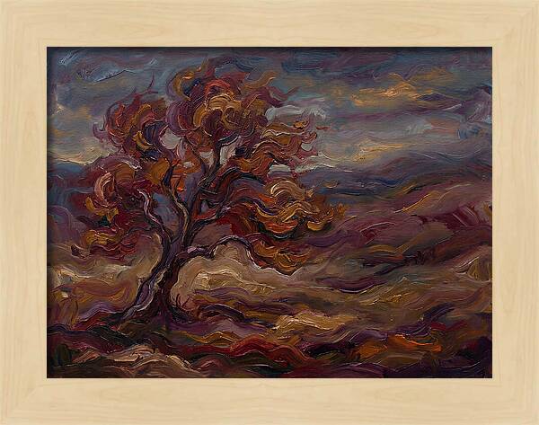 Autumn Tree In Expressionist Style