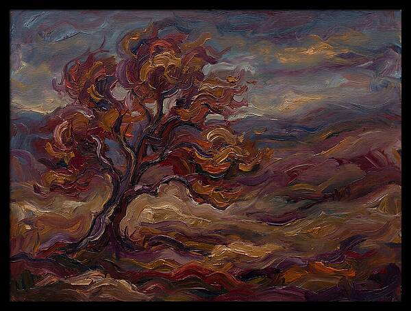 Autumn Tree In Expressionist Style