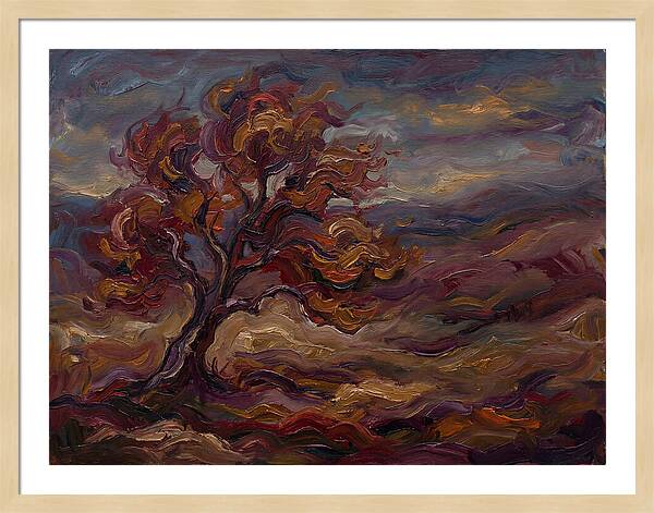 Autumn Tree In Expressionist Style
