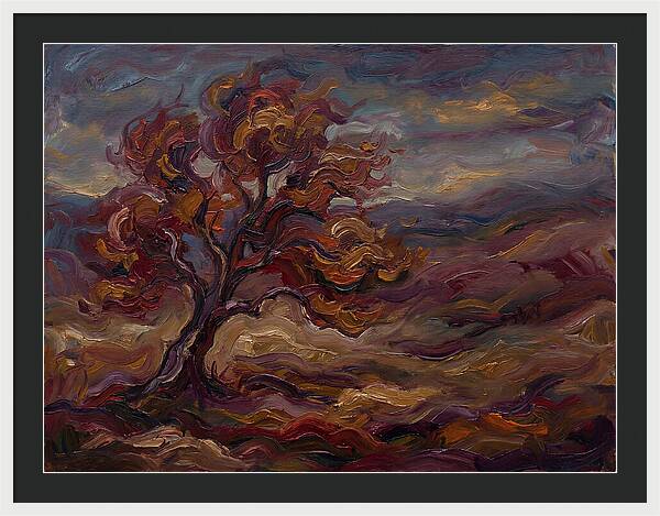 Autumn Tree In Expressionist Style
