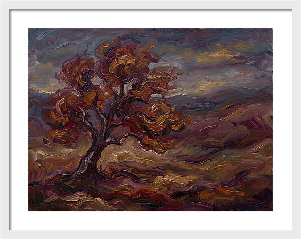 Autumn Tree In Expressionist Style
