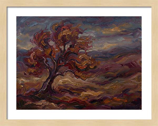 Autumn Tree In Expressionist Style
