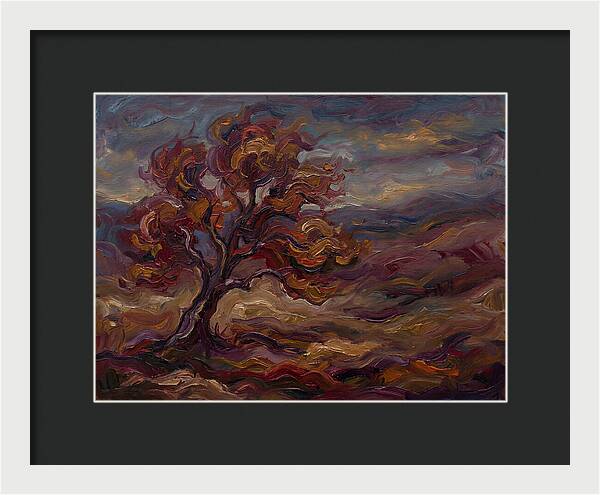 Autumn Tree In Expressionist Style