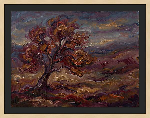 Autumn Tree In Expressionist Style