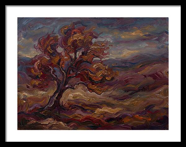 Autumn Tree In Expressionist Style