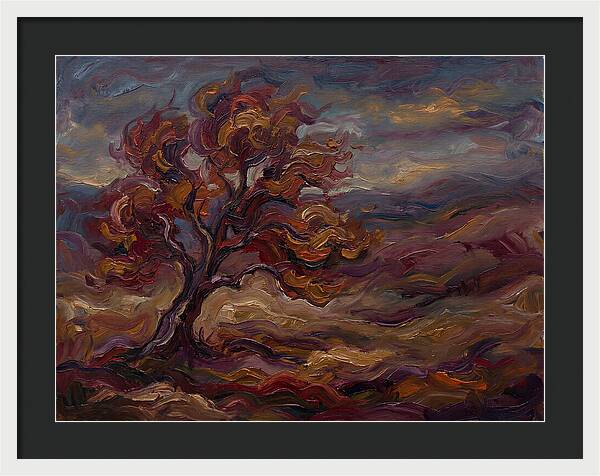 Autumn Tree In Expressionist Style