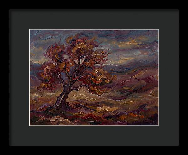 Autumn Tree In Expressionist Style