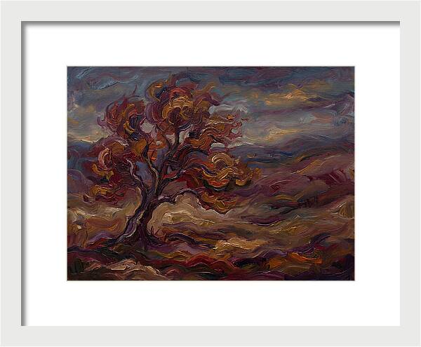 Autumn Tree In Expressionist Style