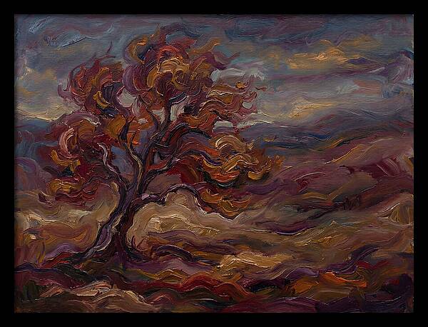 Autumn Tree In Expressionist Style