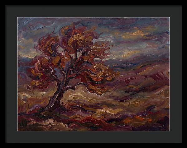Autumn Tree In Expressionist Style